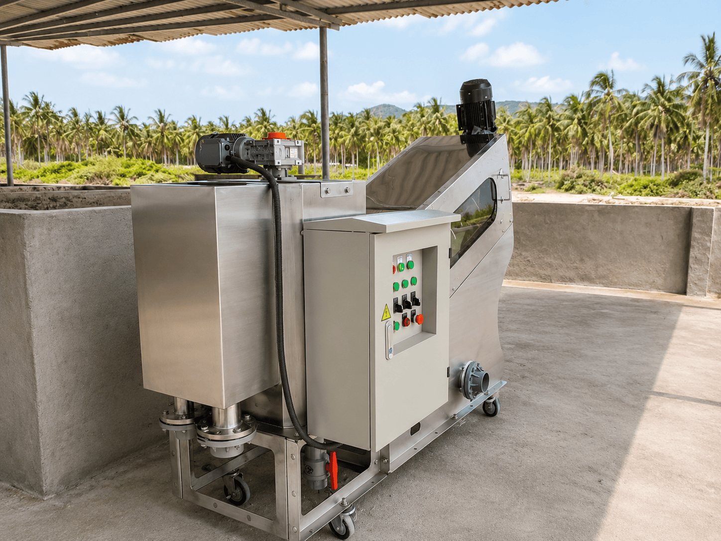 Máy ép bùn trục vít MEB-271-SS