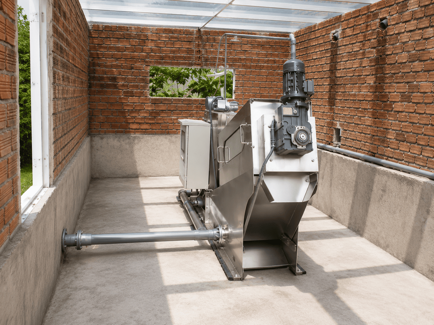 Máy ép bùn trục vít MEB-271-SS