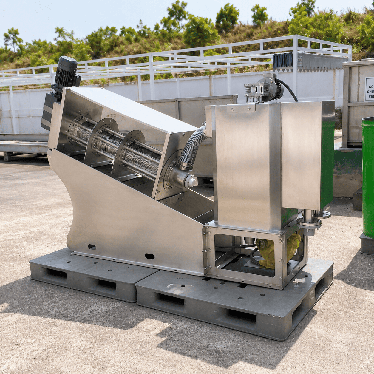 Máy ép bùn trục vít MEB-151-SS