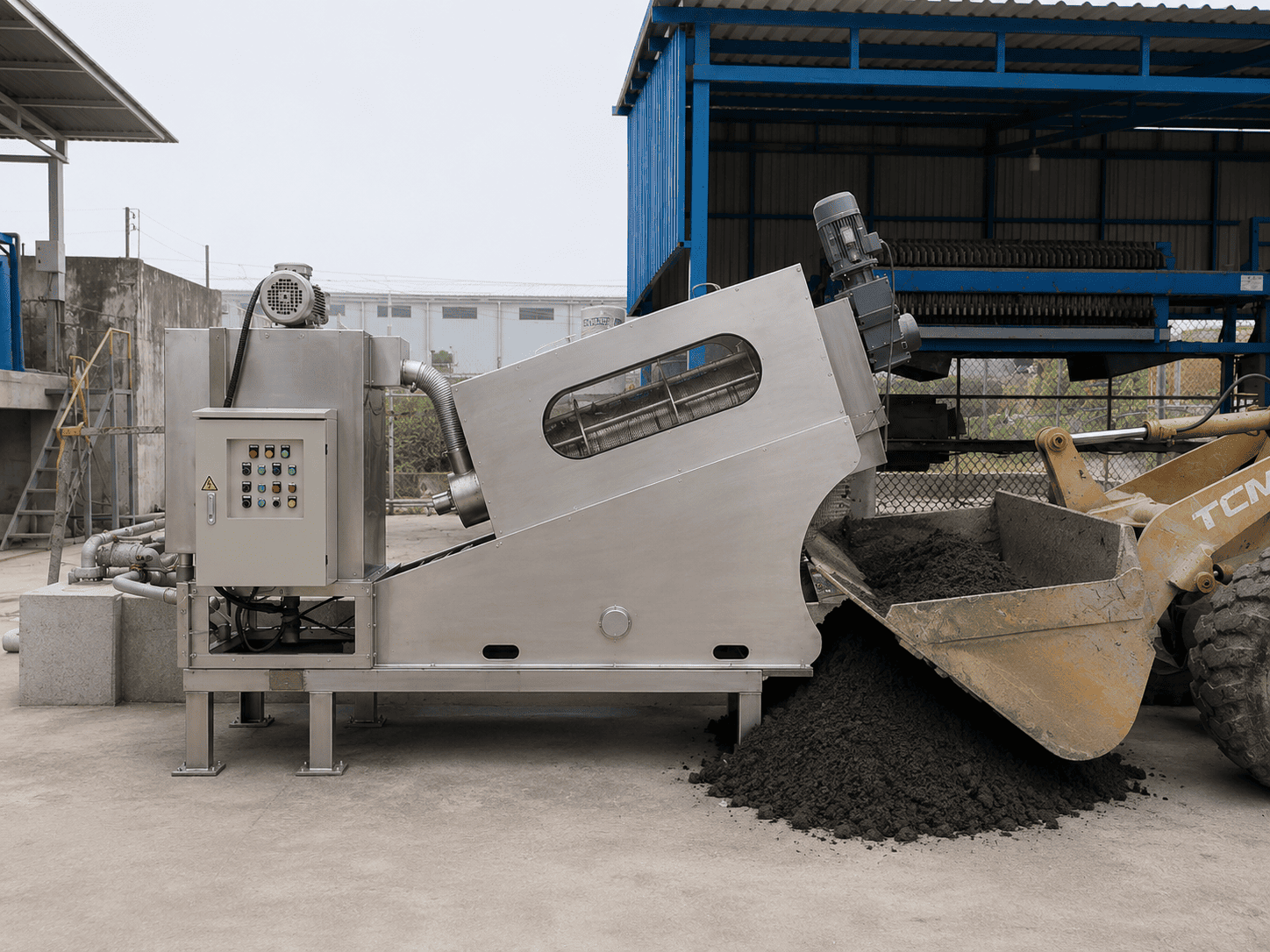 Máy ép bùn trục vít MEB-351-SS