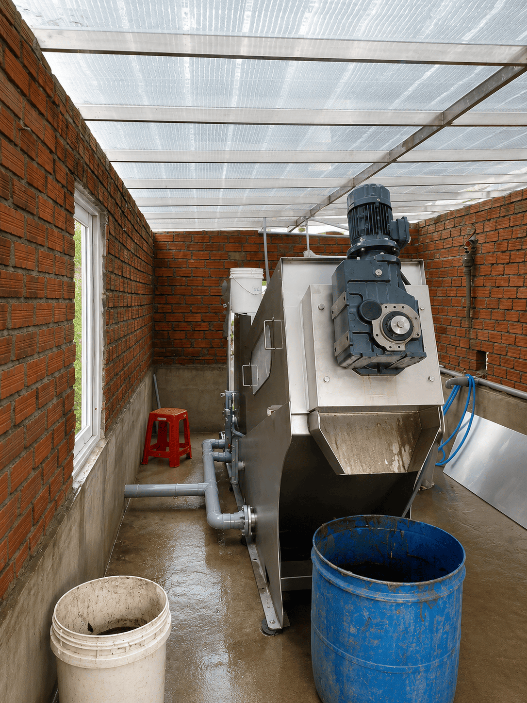 Máy ép bùn trục vít MEB-271-SS