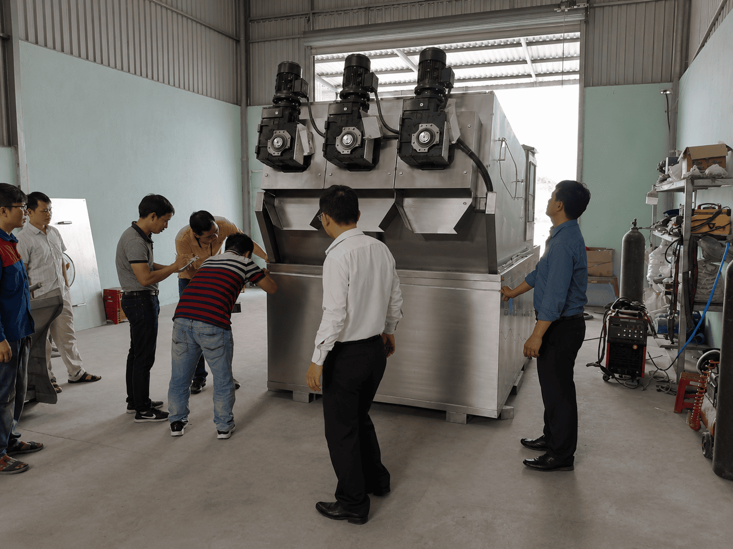 Máy ép bùn trục vít MEB-273-SS