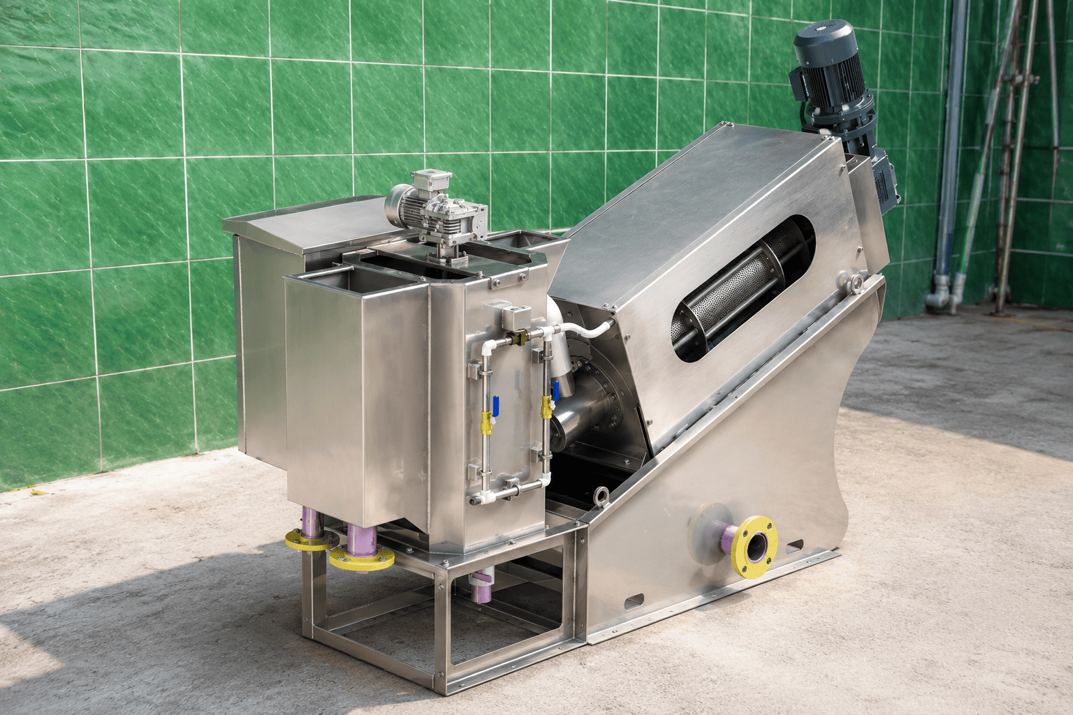 Máy ép bùn trục vít MEB-161-SS