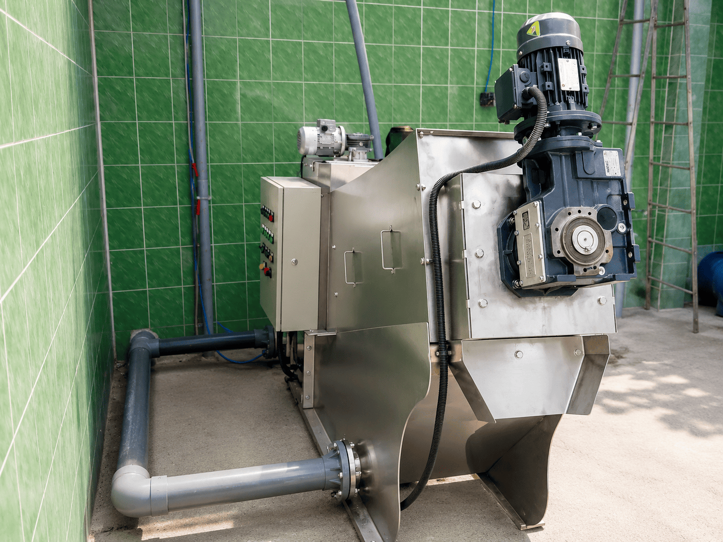 Máy ép bùn trục vít MEB-151-SS
