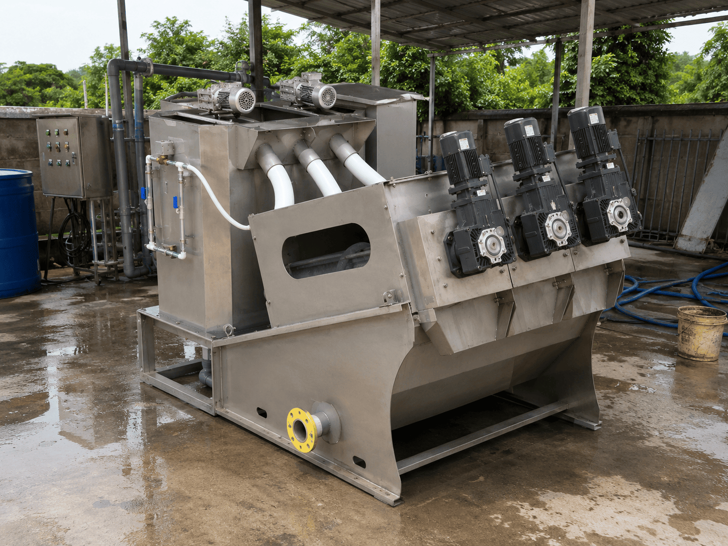 Máy ép bùn trục vít MEB-213-SS