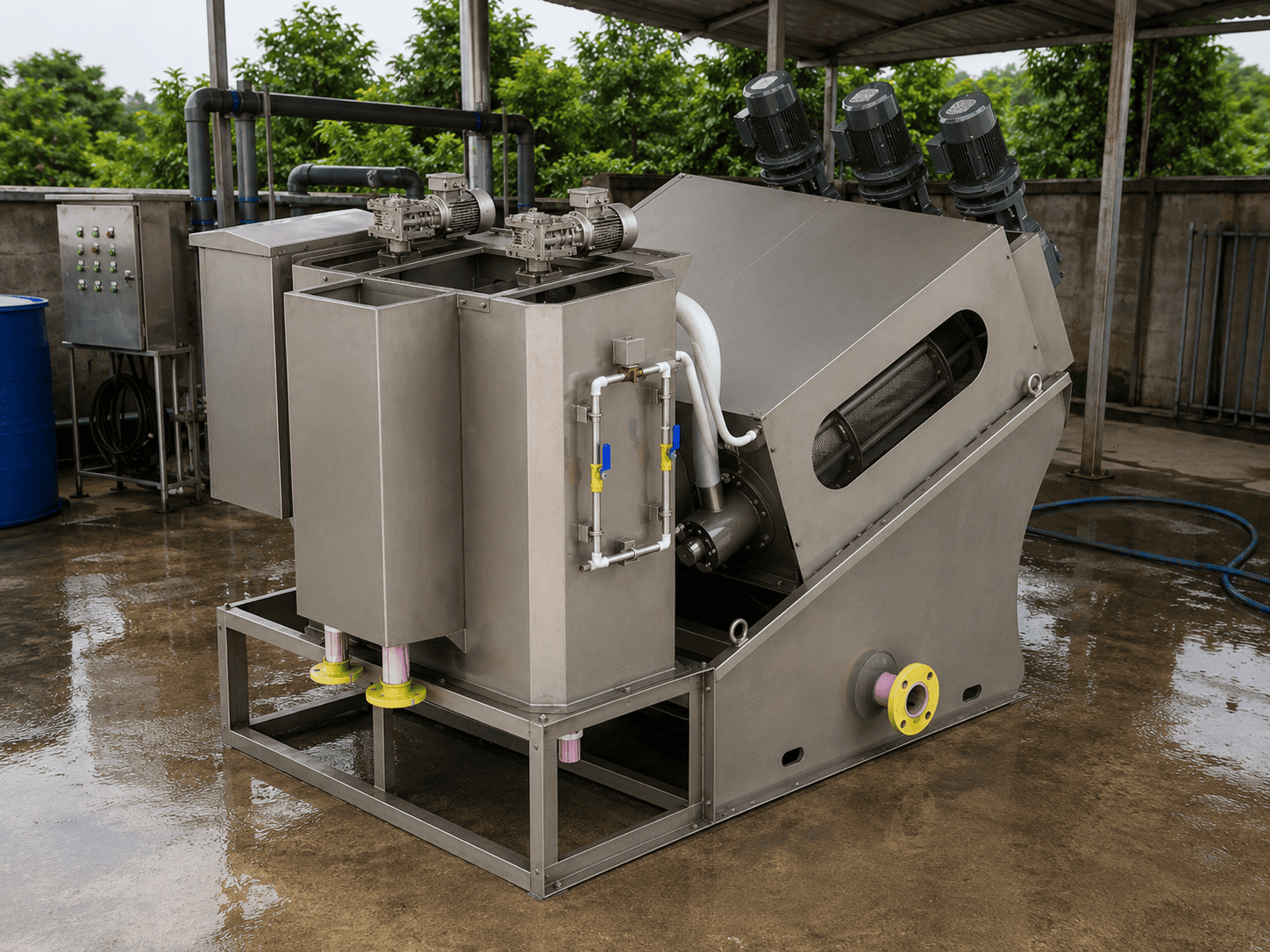 Máy ép bùn trục vít MEB-213-SS