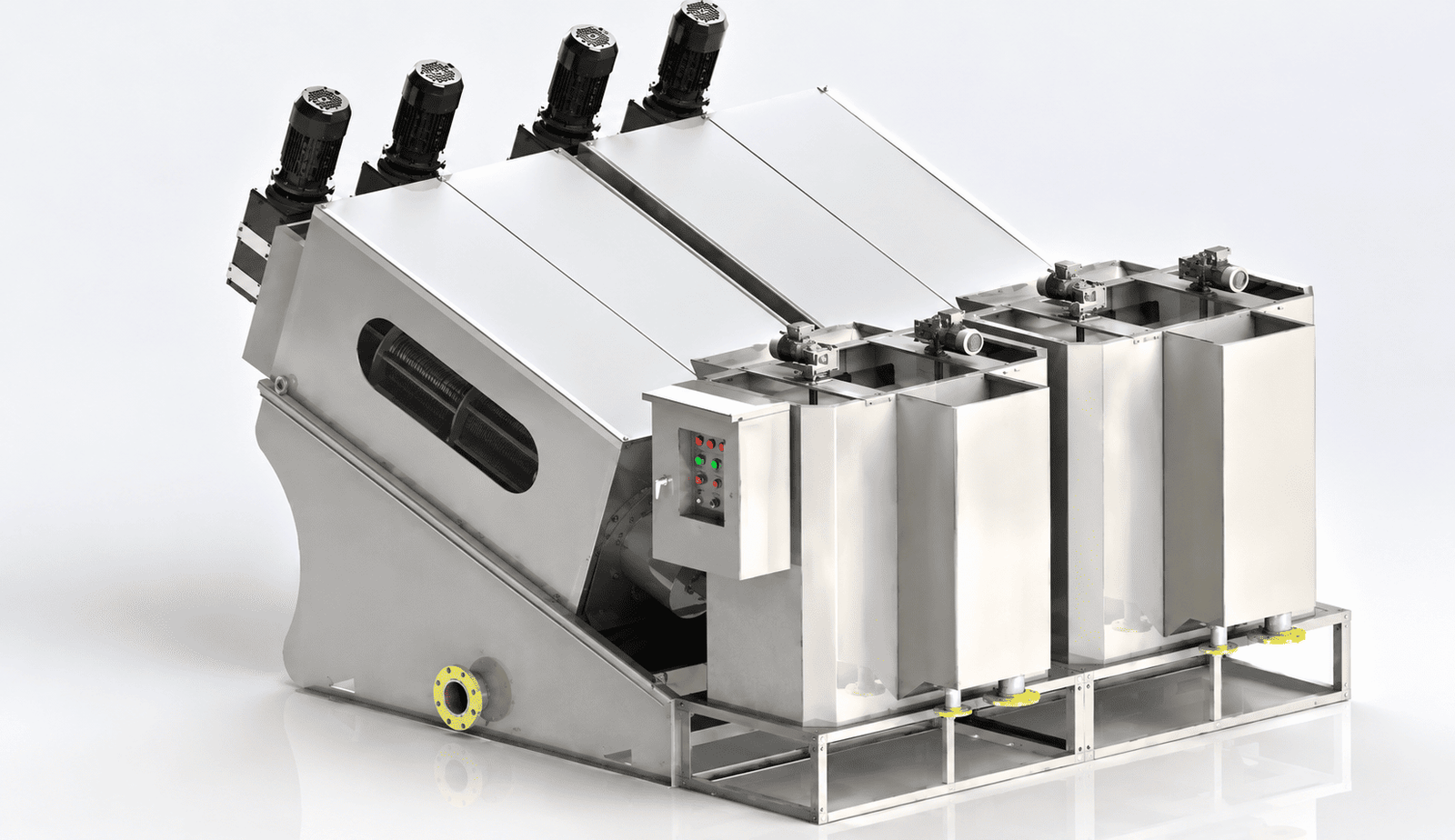 Máy ép bùn trục vít MEB-354-SS