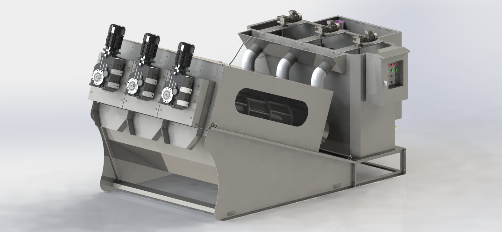 Máy ép bùn trục vít MEB-403-SS